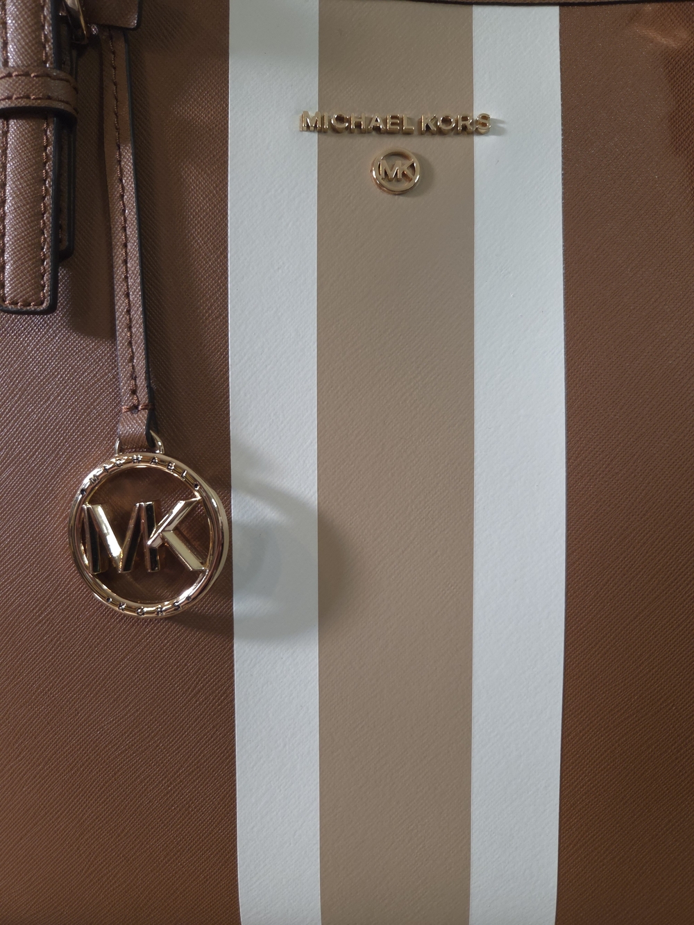 NWOT Michael Kors Caramel Medium Tote - Picture 3 of 8